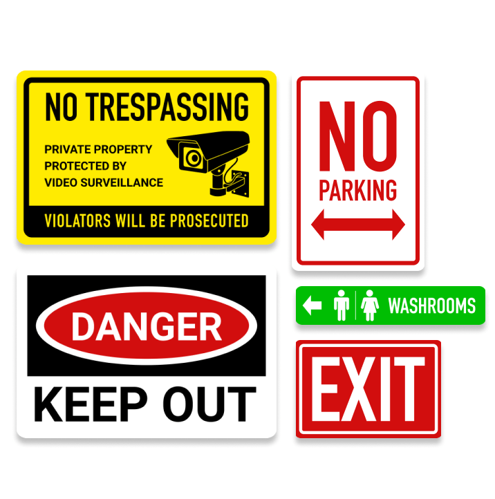 Aluminum signs