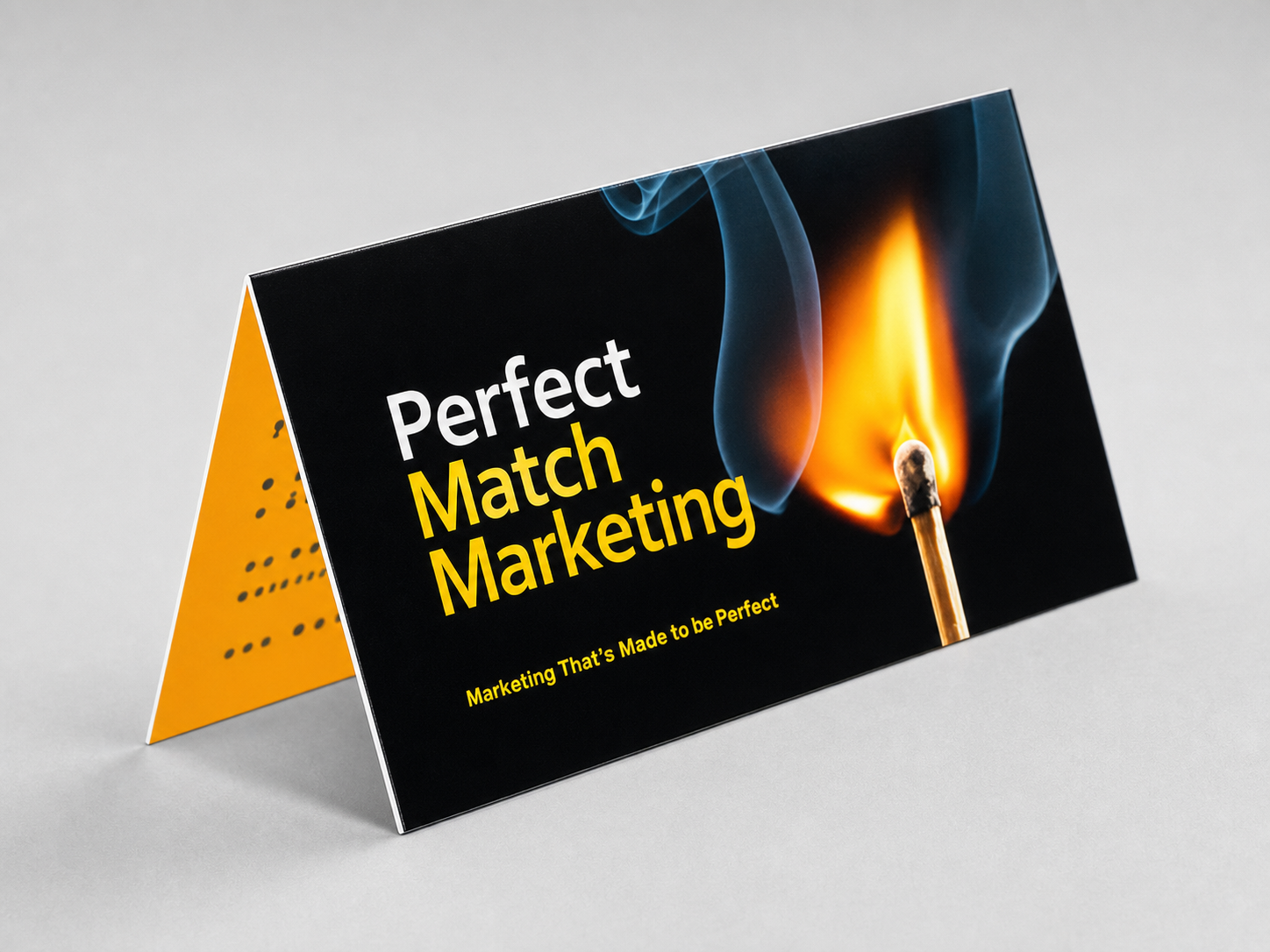 Folded business cards