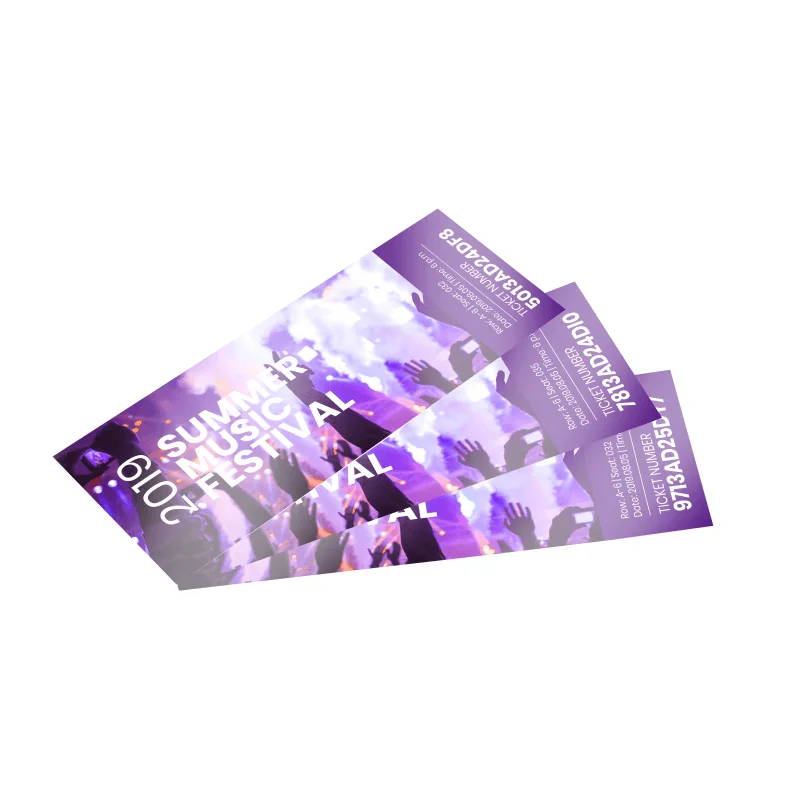 Numbered tickets